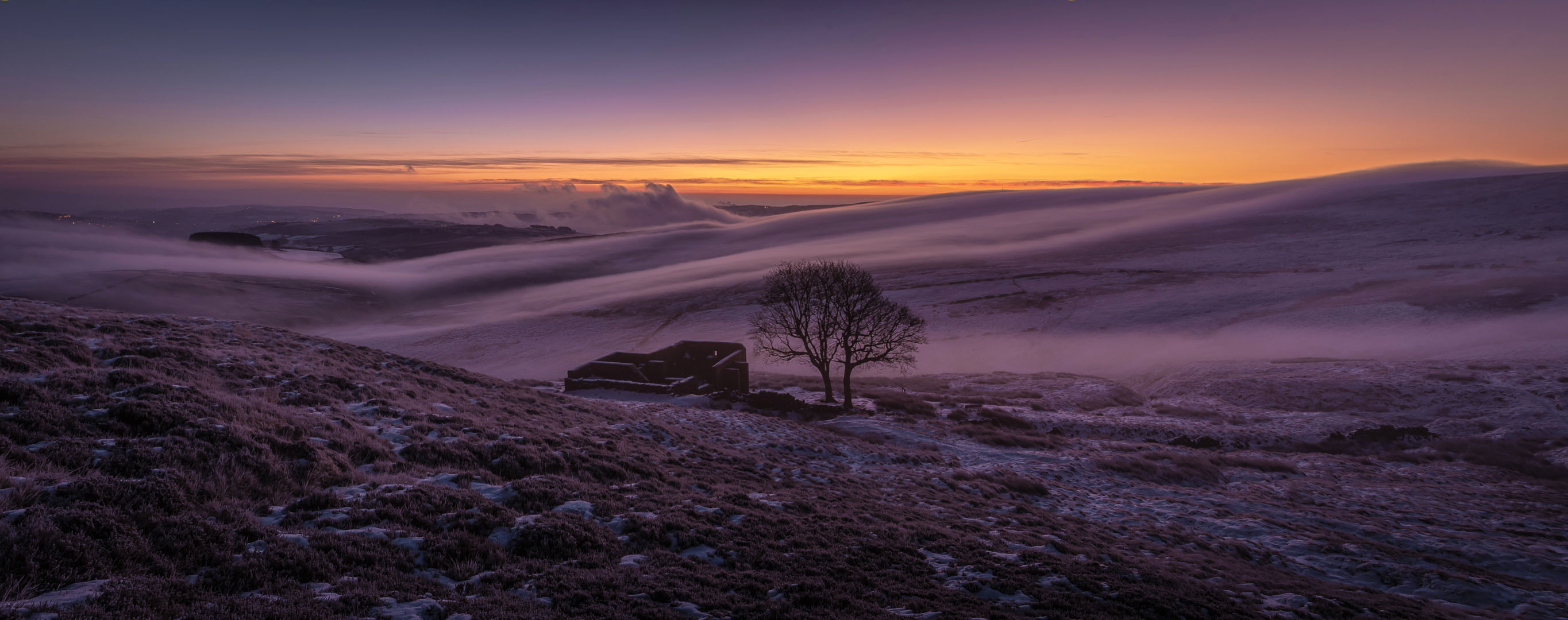 A magical misty sunrise at Top Withens